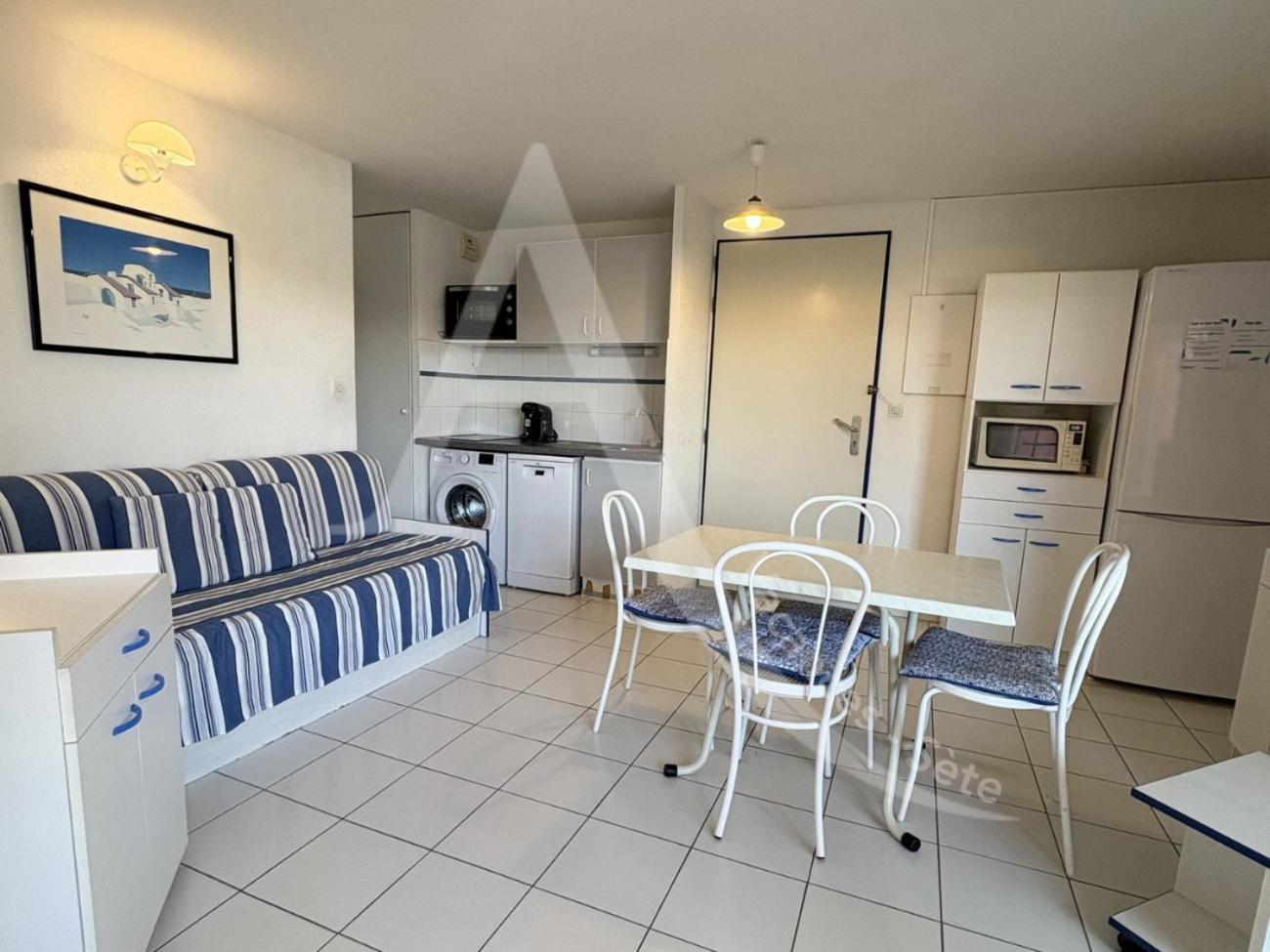 Appartement 1 Chambre, Dernier Etage Avec Asc, Clim, Res Avec Piscine Sète